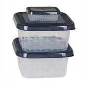 Pojemniki kuchenne - Komplet 3 Pojemników Ori: 2×1,25L + 0,1L Antracyt 2303 Branq - miniaturka - grafika 1