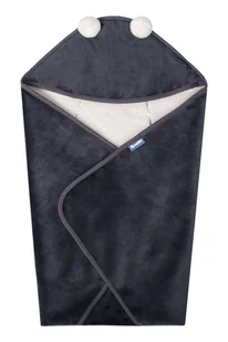 Otulacz Do Fotelika Plusz Baranek 75X75 Grafitowy - Rożki i beciki Otulacz Do Fotelika Plusz Baranek 75X75 Grafitowy - Rożki i beciki - miniaturka - grafika 1