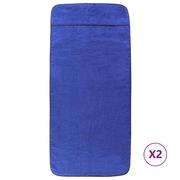 Ręczniki - Ręczniki plażowe, 2 szt., niebieskie, 75x200 cm, 4 - miniaturka - grafika 1