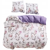 Pościel - Pościel 140x200 bawełna satynowa dwustronna GierekHoff Premium 2 el róże - miniaturka - grafika 1