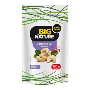 Orzechy Nerkowca Połówki 250 g - Big Nature - Zdrowa żywność - miniaturka - grafika 1