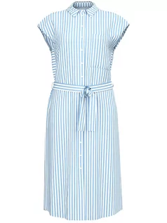 Sukienki - Pieces Sukienka w kolorze błękitno-białym - grafika 1