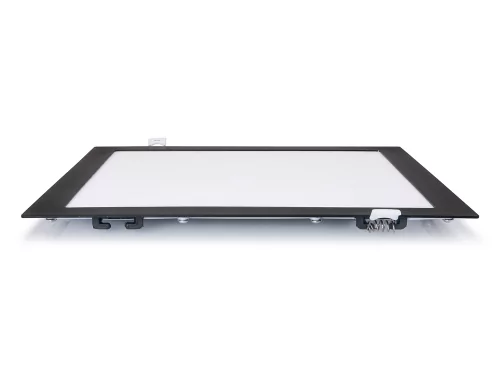 Panel podtynkowy kwadrat LED Classic 24W - Czarny - Biały neutralny (4000K)