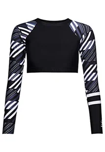 Superdry LS Crop Rashie Top Stroje kąpielowe Damskie - Koszulki i topy damskie - miniaturka - grafika 1