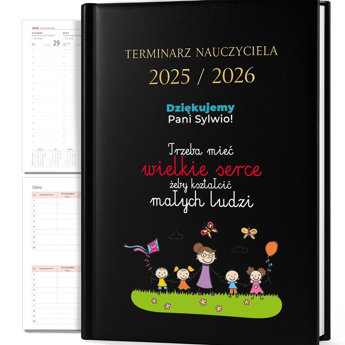 KALENDARZ NAUCZYCIELSKI A5 2025/2026 PODZIĘKOWANIA DLA PRZEDSZKOLANKI IMIĘ