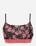 Biustonosze - CALVIN KLEIN BIUSTONOSZ CZARNY WE WZÓR MIĘKKI XS 2A0E3_C* TIA - miniaturka - grafika 1