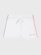 Spodenki damskie - Champion Szorty sportowe 404669 Biały Regular Fit - miniaturka - grafika 1