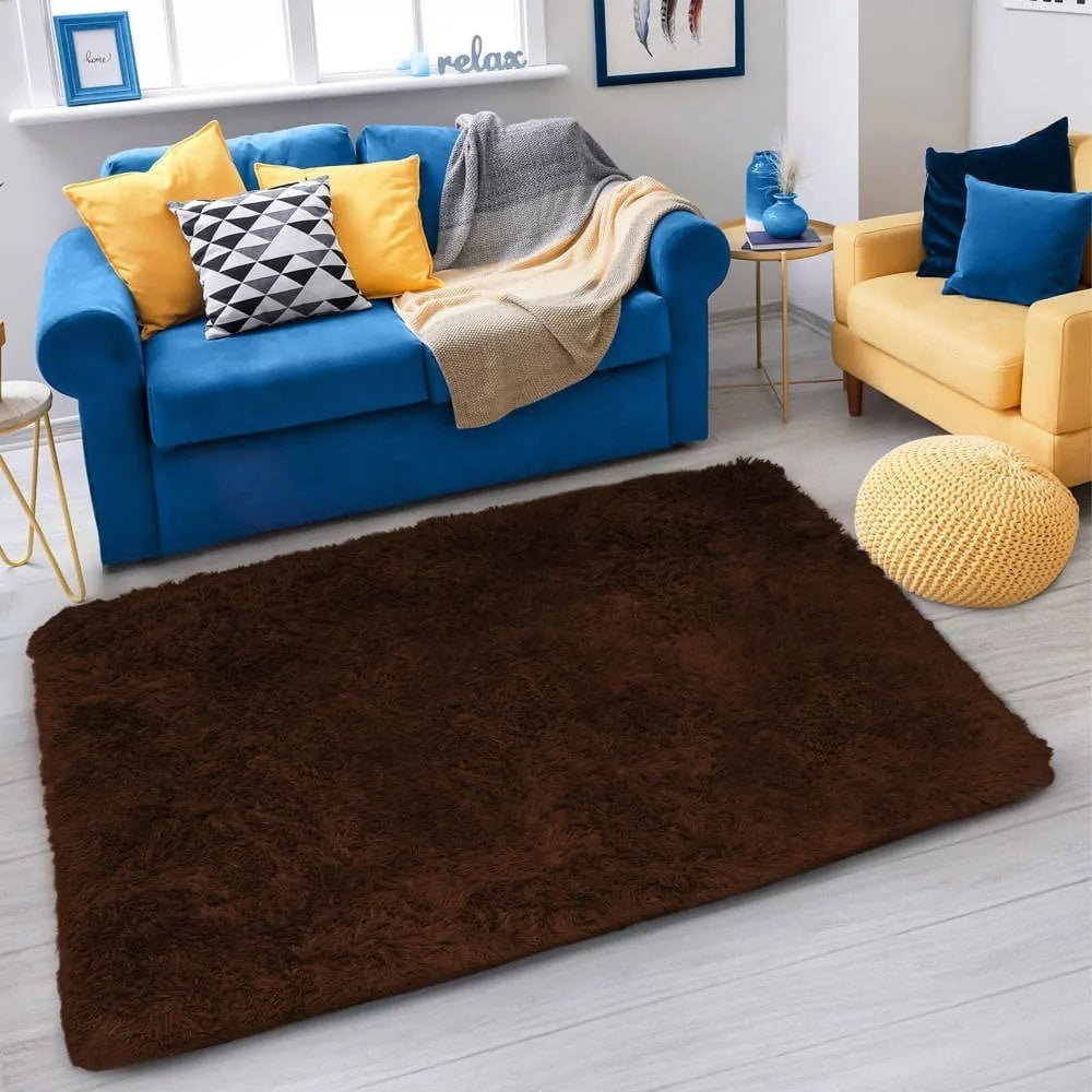 Strado Dywan pokojowy Shaggy Strado 160x230 DarkCoffee Ciemny brązowy