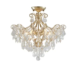 LUXERA 62439 - Kryształowy żyrandol natynkowy GRANADA 6xE14/40W/230V - Lampy sufitowe - miniaturka - grafika 1
