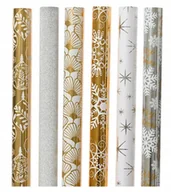 Opakowania i torebki na prezenty - Papier prezentowy świąteczny do pakowania 150x70 cm 1szt - miniaturka - grafika 1