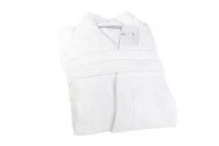 Szlafrok frotte unisex Opulence L biały 450 gsm ze 100% bawełny egipskiej Nefretete - Szlafroki damskie - miniaturka - grafika 1