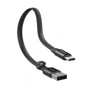 Kable komputerowe i do monitorów - Baseus Kabel USB  Baseus Nimble kabel USB/USB-C 2A 0,23m CATMBJ-01 BSU015BLK - miniaturka - grafika 1