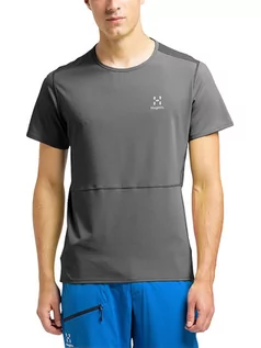 Koszulki sportowe męskie - Haglöfs Koszulka funkcyjna "Lim Crown" w kolorze antracytowym - grafika 1