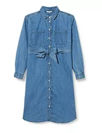 Sukienki ciążowe - Noppies Maternity Damska sukienka Athens Nursing Long Sleeve Kleid Medium Blue Wash-P044, XS, Medium Blue Wash - P044, 34 - miniaturka - grafika 1