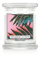 Świece - Kringle Candle Średnia Świeca Zapachowa Z Dwoma Knotami Gingerlily & Palm 411G - miniaturka - grafika 1