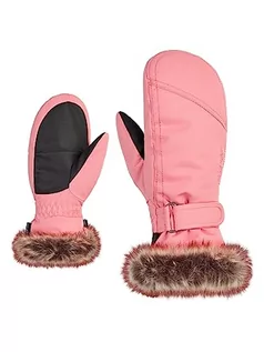 Rękawiczki - Ziener Dziewczęce rękawiczki narciarskie LED/do sportów zimowych, ciepłe, oddychające, różowe vanilla stru, 7,5 - grafika 1
