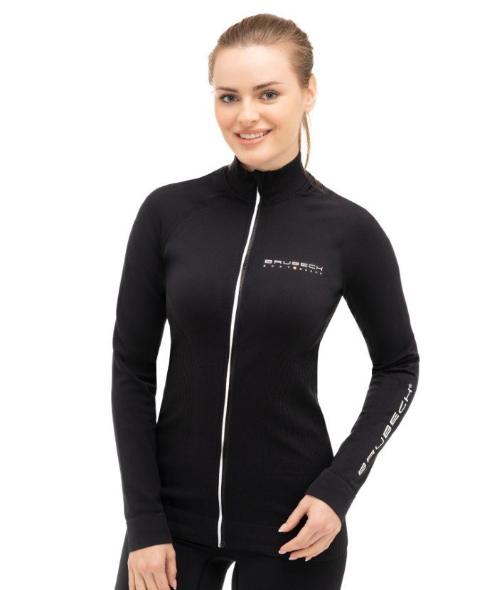 Bluza dresowa termoaktywna rozpinana damska Brubeck Athletic