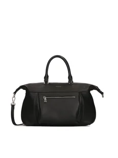 Duża skórzana torebka z rączkami - Torebki damskie Duża skórzana torebka z rączkami - Torebki damskie - miniaturka - grafika 1