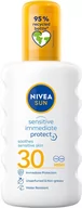 Balsamy i kremy do opalania - Nivea Sun Sensitive Immediate Protect+ SPF30 preparat do opalania ciała 200 ml unisex - miniaturka - grafika 1