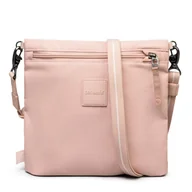 Torby podróżne - Torba miejska antykradzieżowa Pacsafe Go Crossbody Pouch 3,5L Sunset Pink - miniaturka - grafika 1