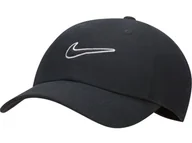 Czapki i chusty sportowe męskie - Czapka Z Daszkiem Nike Club Bejsbolówka Fb5369-010 Czarna Regulowana M/L - miniaturka - grafika 1