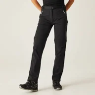 Odzież trekkingowa damska - Regatta Damskie spodnie trekkingowe Xert III Zip Off Czarny, Rozmiar: 38 - miniaturka - grafika 1