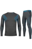 Bielizna sportowa męska - Komplet bielizny termoaktywnej męskiej Alpinus Active Base Layer Set GT43880 szaro-niebieski - miniaturka - grafika 1