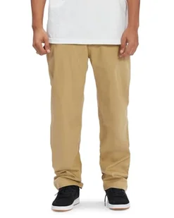 Dcshoes Chinos WORKER RELAXED CHINO SPODNIE Męskie Brązowe 33/34 - Spodnie męskie - miniaturka - grafika 1