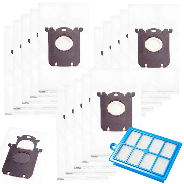 15x Worek syntetyczny BAG do odkurzaczy Philips Electrolux AEG + filtr HEPA