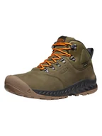 Buty trekkingowe męskie - Keen Botki turystyczne "NXIS Explorer" w kolorze khaki - miniaturka - grafika 1