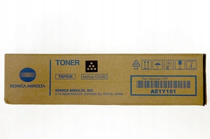 Oryginalny Toner Black Konica Minolta Bizhub C3100i TNP93K, TNP-93K, AE1Y151