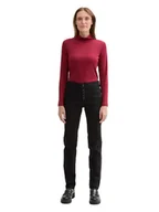 Spodnie damskie - Tom Tailor Dżinsy - Slim fit - w kolorze czarnym - miniaturka - grafika 1