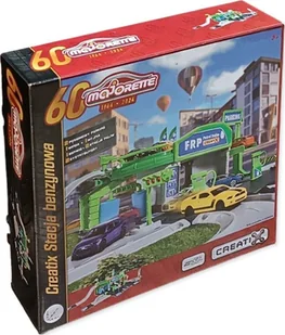 Majorette Majorette Creatix Stacja Benzynowa Myjnia Parking - Tory, garaże, parkingi - miniaturka - grafika 1