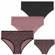 Majtki damskie - Majtki Figi Damskie Bikini Bawełniane Klasyczne Gładkie 3-szt MORAJ - M - miniaturka - grafika 1