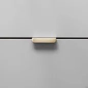 Zawiasy, okucia i inne akcesoria - Uchwyt meblowy krawędziowy Else Mosiężny Szczotkowany Nielakierowany - miniaturka - grafika 1