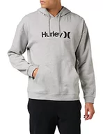 Bluzy męskie - Hurley Męska bluza polarowa M OAO Solid Core Po, Dk szary Htr, L - miniaturka - grafika 1