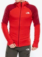 Bluzy sportowe męskie - Bluza z kapturem The North Face Bolt Polartec Hoodie - high risk red/garnet red - miniaturka - grafika 1