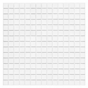 Mozaika szklana Q white 32.7x32.7 cm - Płytki ceramiczne Mozaika szklana Q white 32.7x32.7 cm - Płytki ceramiczne - miniaturka - grafika 1