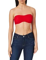 Koszulki i topy damskie - Urban Classics Damski top damski typu bandeau, czerwony (Red 00199), M - miniaturka - grafika 1