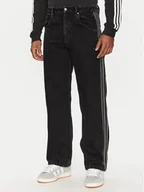 Spodnie męskie - adidas Jeansy adicolor Denim Firebird JC6718 Czarny Straight Fit - miniaturka - grafika 1