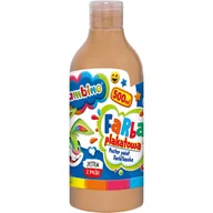 Szkolne artykuły papiernicze - Bambino Duża Farba Plakatowa W Butelce Szkolna Przedszkolna 500ml Cielista - miniaturka - grafika 1