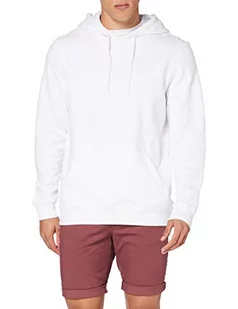 Build Your Brand Męska bluza z kapturem organicznym, biały, L - Bluzy męskie - miniaturka - grafika 1