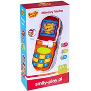 Zabawki interaktywne dla dzieci - Smily Play Play Telefon pomarańczowy ze światłem i dźwiękiem 450165 - miniaturka - grafika 1
