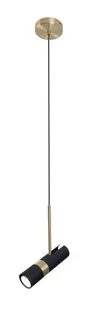 Maxlight LAMPA wisząca PUMA P0408 metalowa OPRAWA loftowy zwis czarny złoty P0408 - Lampy sufitowe - miniaturka - grafika 1