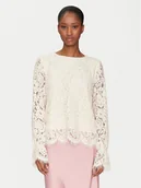 Bluzki damskie - YAS Bluzka Perla 26032813 Écru Regular Fit - miniaturka - grafika 1