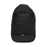 Plecaki - Plecak Tommy Hilfiger Th Nylon Travel Sling Bag AM0AM13572 Czarny - miniaturka - grafika 1
