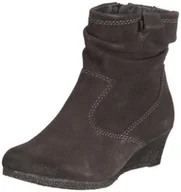 Kozaki damskie - Jana Fashion 8-8-25324-27 damskie kozaki, szary - szary grafitowy zamsz. - 37.5 EU Weit - miniaturka - grafika 1