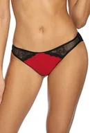 Majtki damskie - Stringi VENA VS-446/453 (kolor czerwony/czarny, rozmiar L) - miniaturka - grafika 1