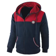 Bluzy męskie - Męska Bluza z Kapturem Sportowa Treningowa Dresowa Stylowa Granatowa S - miniaturka - grafika 1
