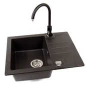 Zlewozmywaki z baterią - Alveus Zlewozmywak Rock 30 kol 91 Czarny + bateria Tonia ROCK 30 KOL.91 CZARNY - miniaturka - grafika 1